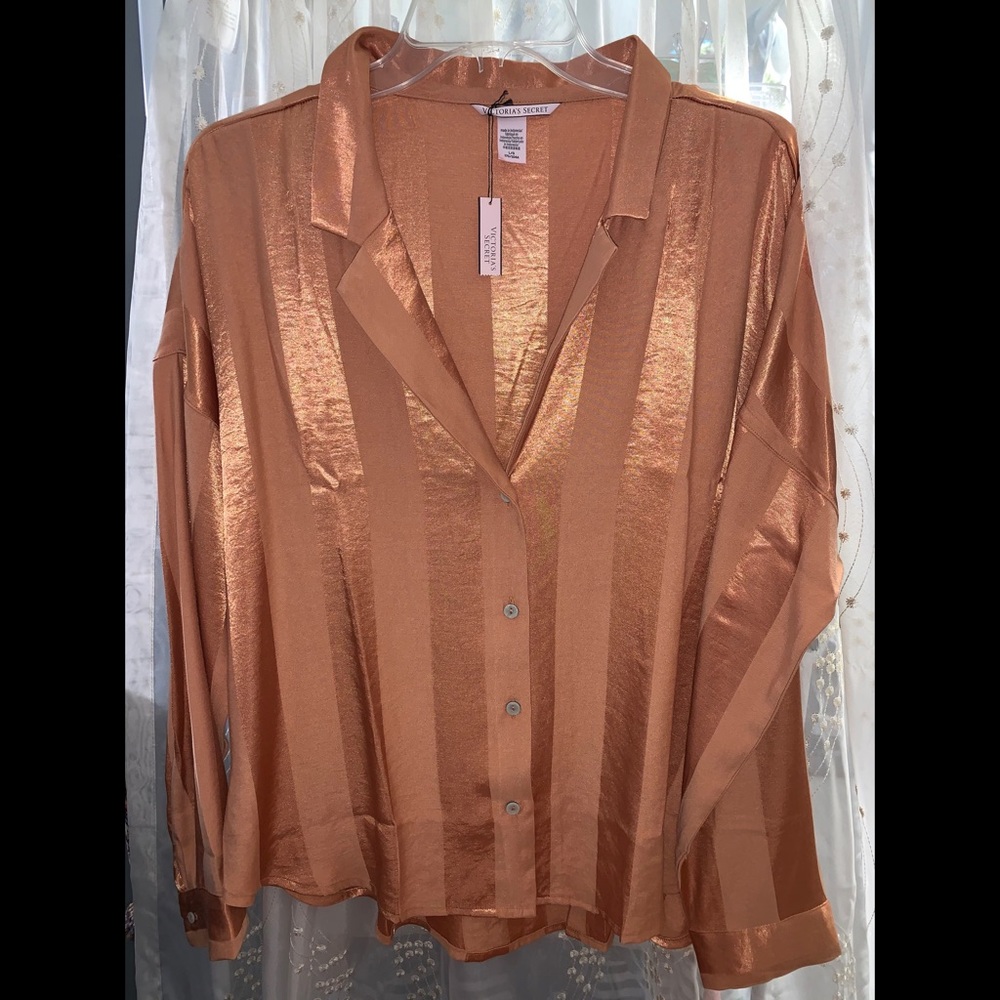 Satin long sleeve blouse